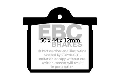 Комплект тормозных колодок, дисковый тормоз EBC Brakes DP137 для CITROËN GS