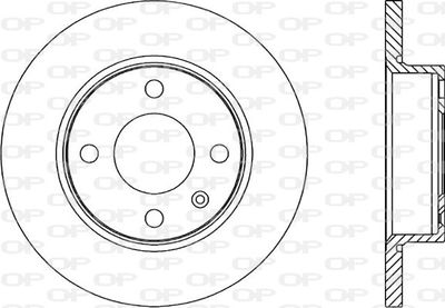 Тормозной диск OPEN PARTS BDA1670.10 для VW CADDY