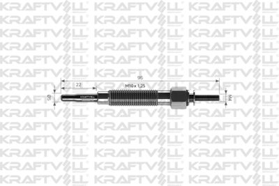 Свеча накаливания KRAFTVOLL GERMANY 05030012 для CARBODIES FX