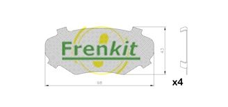 FRENKIT Girgžd. slopinanti folija, stabdžio antd. (sankab. gaubtas)