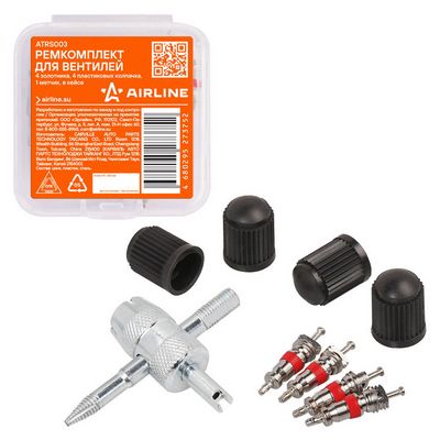 Комплект золотников, сервисный нипель Airline ATRS003