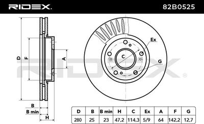 спирачен диск RIDEX