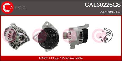Генератор CASCO CAL30225GS для FIAT LINEA