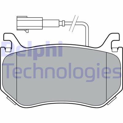 Комплект тормозных колодок, дисковый тормоз DELPHI LP3381 для ALFA ROMEO GIULIA