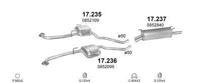 SISTEM DE ESAPAMENT POLMO POLMO07005