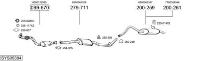Układ wydechowy BOSAL SYS05384