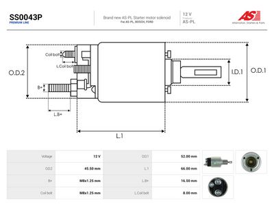 Ievilcējrelejs, Starteris AS-PL SS0043P