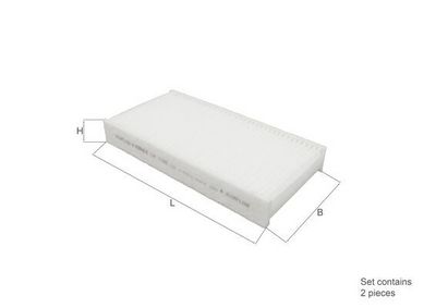 filtras, salono oras LA 1156/S MAHLE