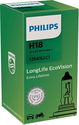 PHILIPS Gloeilamp, bochtenlicht LongLife EcoVision (12643LLC1)