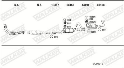 Изпускателна система WALKER VO94018