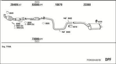 SISTEM DE ESAPAMENT WALKER FOK024461B