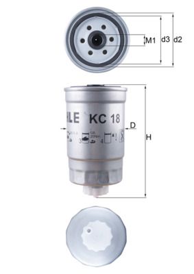 FILTRU COMBUSTIBIL KNECHT KC18