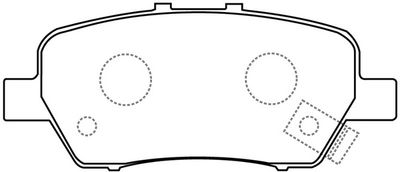 Комплект тормозных колодок, дисковый тормоз FIT FP8188 для HONDA (GAC) ODYSSEY