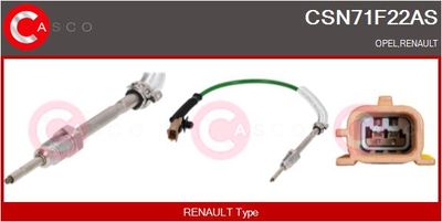 SENZOR TEMPERATURA GAZE EVACUARE