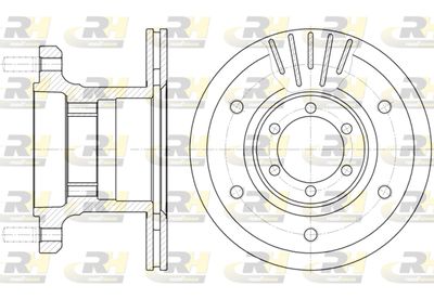 ROADHOUSE 6894.10 Тормозные диски для IVECO DAILY II Фургон 59-12 V (15174404, 15174411, 15174415, 15174417)