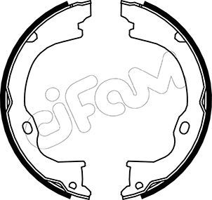 Brake Shoe Set, parking brake 153-363