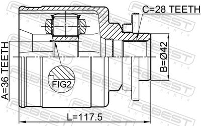 Joint Kit, drive shaft 0511-BT50LH