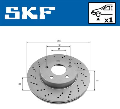 Brake Disc VKBD 80068 V1