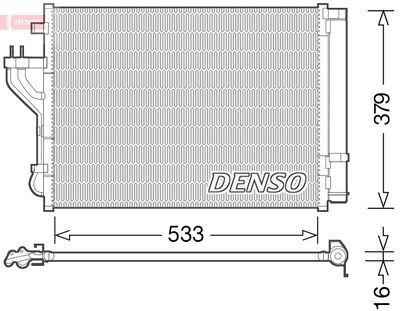 DENSO DCN41004 Радиатор кондиционера  для HYUNDAI ix35 (Хендай Иx35)