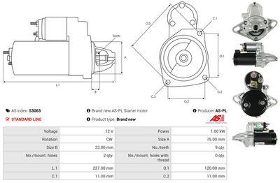 STARTER AS-PL S3063 4