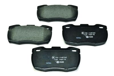 Комплект тормозных колодок, дисковый тормоз HELLA 8DB 355 012-871 для LAND ROVER DEFENDER