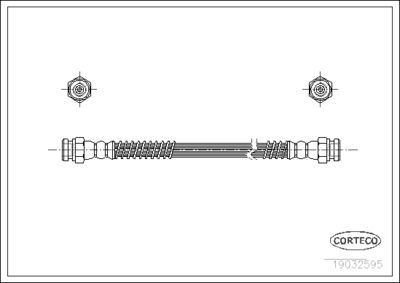 Тормозной шланг CORTECO 19032595 для HYUNDAI ATOS