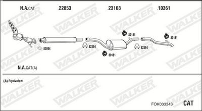 SISTEM DE ESAPAMENT WALKER FOK033343