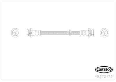Тормозной шланг CORTECO 49372173 для CHEVROLET SPARK