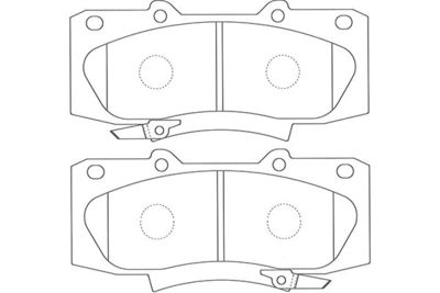 Kavo Parts Stabdžių trinkelių rinkinys, diskinis stabdys