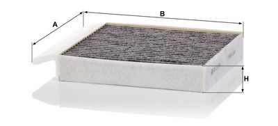 Cabinefilter met actieve kool past: MERCEDES EQE SUV (X294), EQE (V295), EQS SUV (X296), EQS (V297), S (V223), S (W223), S (Z223) 2.9D-Electric 09.20-