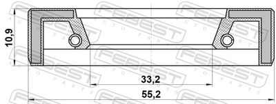 SIMERING DIFERENTIAL FEBEST 95FCY35551111X 1