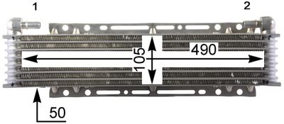 Oljekylare, motor MAHLE CLC 206 000P för SCANIA