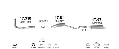 SISTEM DE ESAPAMENT POLMO POLMO02155