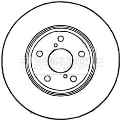 BORG & BECK BBD4809 Тормозные диски  для LEXUS LS (Лексус Лс)