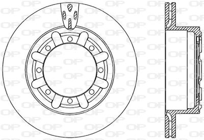 Тормозной диск OPEN PARTS BDA2320.20 для RENAULT MASCOTT