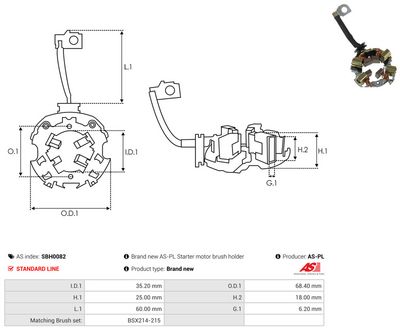 Vorschau Halter, Kohlebürsten Ansicht 2