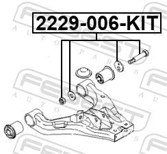 SURUB CORECTARE INCLINARE FEBEST 2229006KIT 1