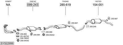 Изпускателна система BOSAL SYS22999