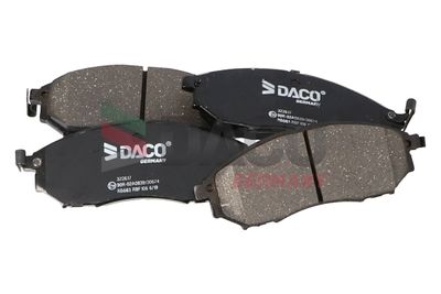 Комплект тормозных колодок, дисковый тормоз DACO Germany 322617 для RENAULT KOLEOS