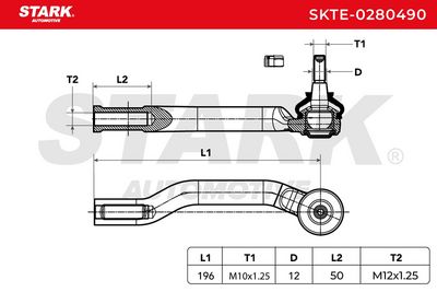 накрайник на напречна кормилна щанга STARK SKTE-0280490