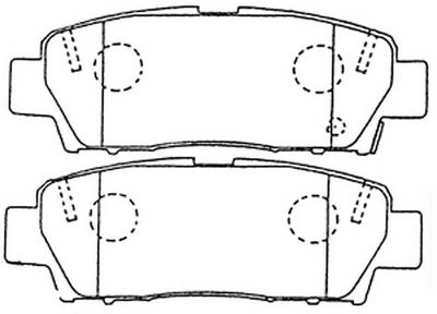 Комплект тормозных колодок, дисковый тормоз FIT FP0672 для TOYOTA AVALON