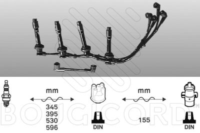 Комплект проводов зажигания EFI AUTOMOTIVE 6819 для NISSAN 200SX