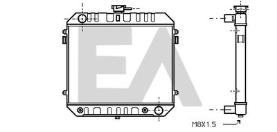 Радиатор, охлаждение двигателя EACLIMA 31R54079 для OPEL MANTA
