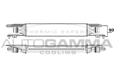 Интеркулер AUTOGAMMA 104410 для OPEL CORSA