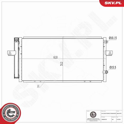 CONDENSATOR CLIMATIZARE ESEN SKV 86SKV470 6