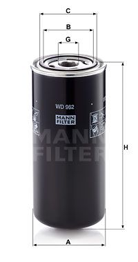 Oljefilter MANN-FILTER WD 962