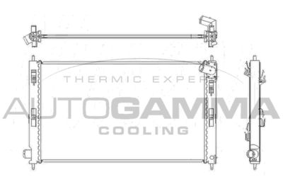AUTOGAMMA 105216 Радиатор охлаждения двигателя  для PEUGEOT  (Пежо 4008)