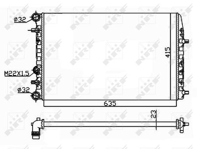 RADIATOR RACIRE MOTOR NRF 50542 4