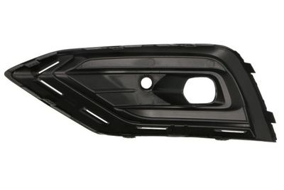Voorbumper afdekking Voor Rechts (met latten gaten, met mistlampgaten, met parkeersensor gaten, zwart) past: VOLVO S60 III, V60 II 04.18-