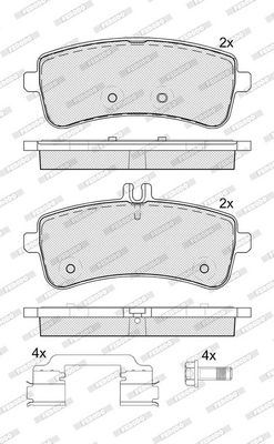 BREMSBELAGSATZ SCHEIBENBREMSE FERODO FDB5364 2